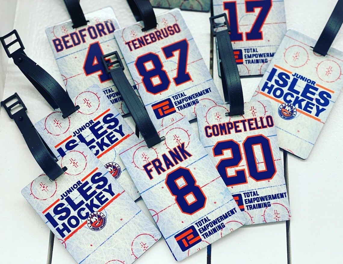 Hockey Team Bag Tags Personalized Luggage Tags Team Gifts Etsy