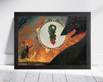 Dragon Age Origins Zevran Arainai Art Print 11x17 inch Open 