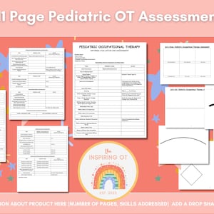 OT Assessment Template, School Based Pediatric Occupational Therapy Informal Evaluation Forms