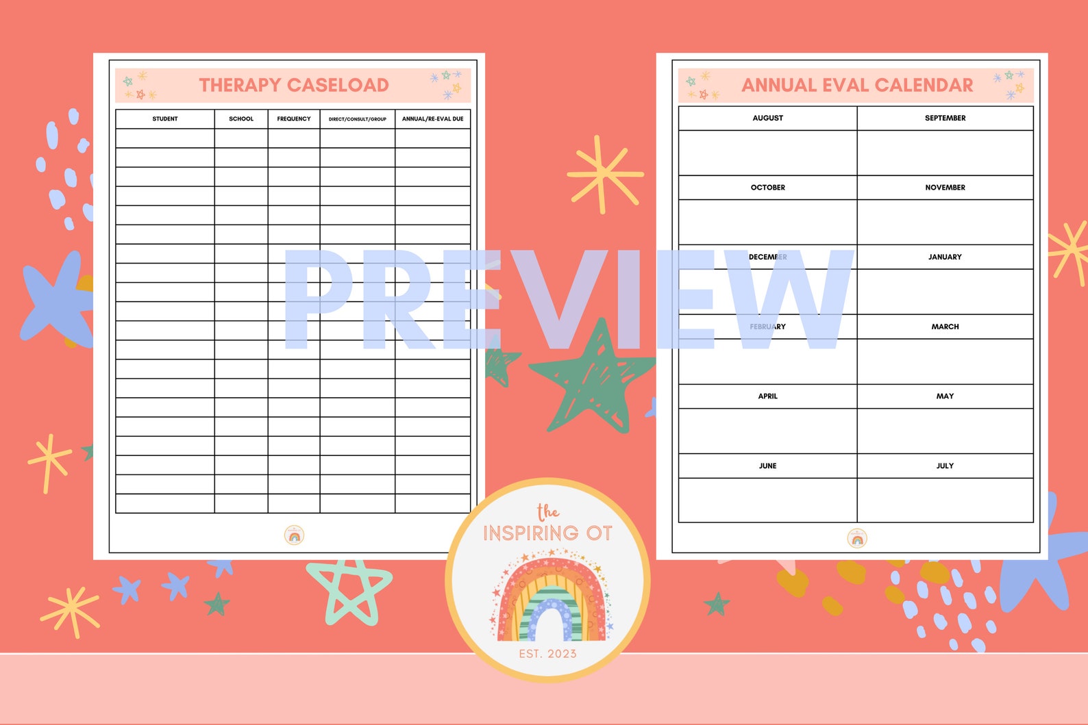 Therapy Caseload Bundle, Therapy SOAP Note Sheet, 6 Pages School ...