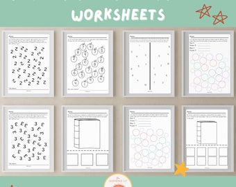 Number Reversal and Orientation Worksheets Bundle, Pediatric School Based Occupational Therapy Worksheets, Visual Perception Kindergarten