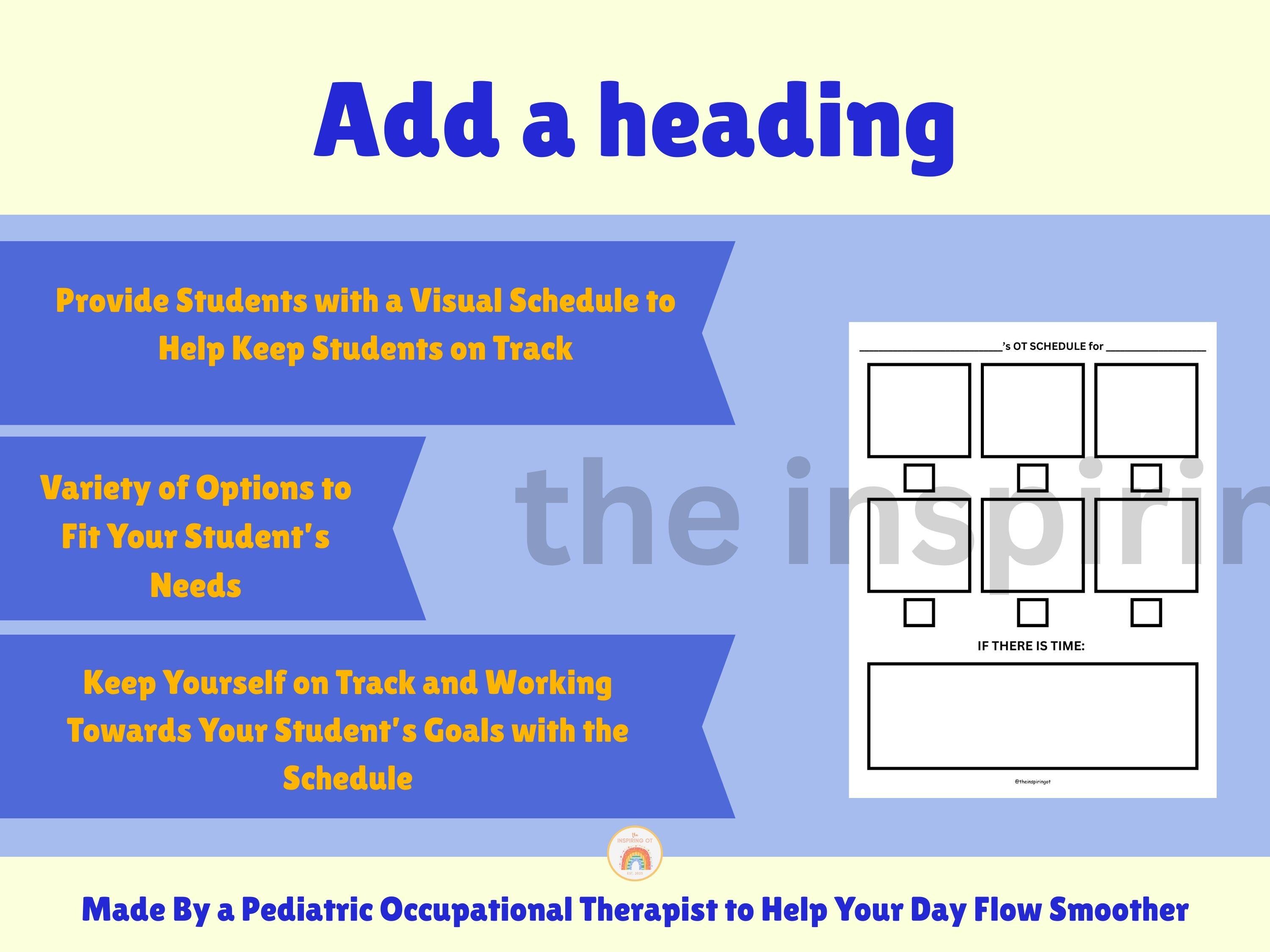 Examples. Daily Occupationa Bundle Printable Daily Occupational Therapy Session Treatment Plan ...