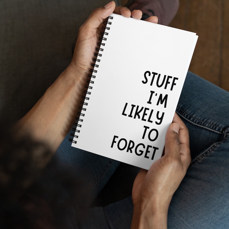 Funny Notebook, Funny Journal, Funny Gift, Stuff I'm Likely to Forget