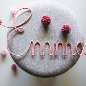 Cotton Yarn Wire Words Names Signs Nursery Decor Baby Shower Gift Custom Name Decor Living Room Kids Name Decor Nursery Gift