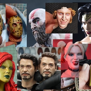 Realistische Augen Abziehbilder 1/6 bis 1/4 für Modelle / Statuen / Puppen / BJD image 4