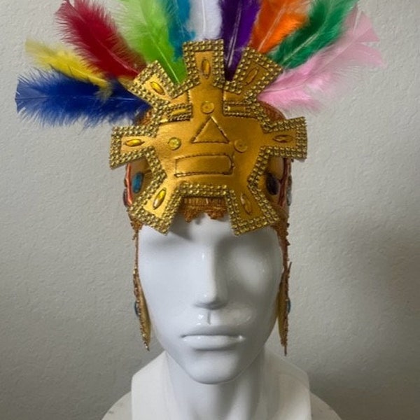 Chapeau de fête du roi inca péruvien