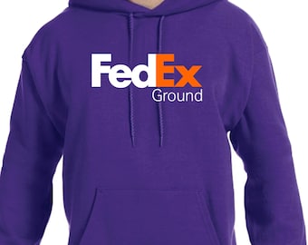 Fedex Half Zipper Anorak Sweatshirt Sweater Name Tag Angie Black