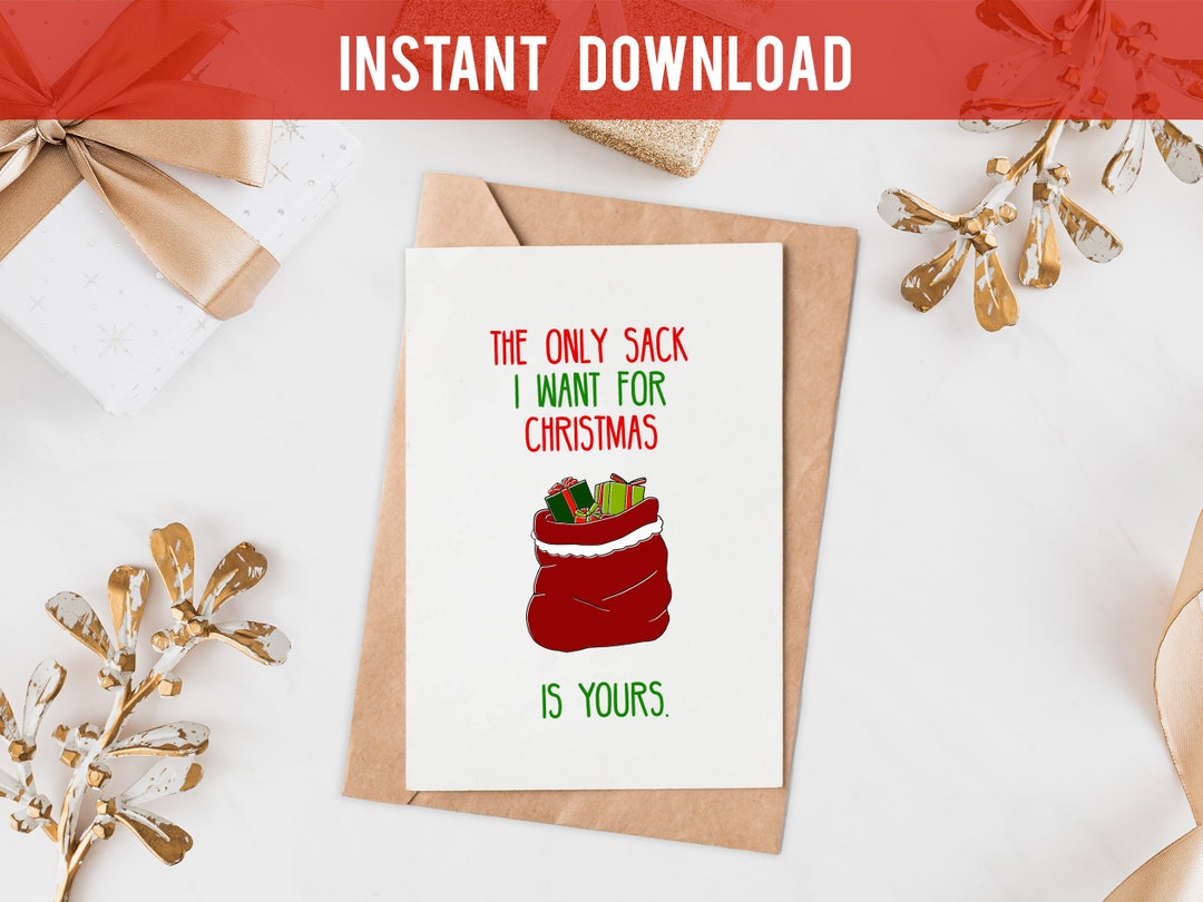 Christmas Card for Boyfriend, Printable Christmas Card for Him, Husband ...