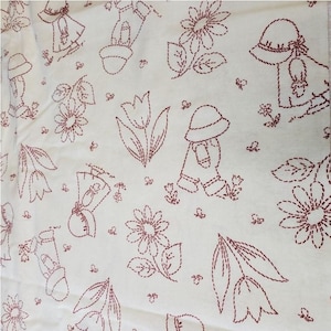 Sunbonnet Sue Fabric by Faye Liverman Burgos 1 Yard Vintage