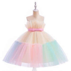 Baby Girl Frilly Princess Dress Tulle Dress Toddler Wedding - Etsy