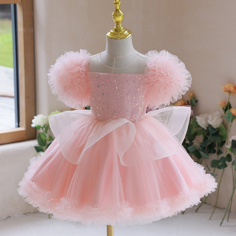1-5 Yrs Toddler Girls Party Dresses Embroidery Lace Vestido Ruffles Kids  Dresses | eBay