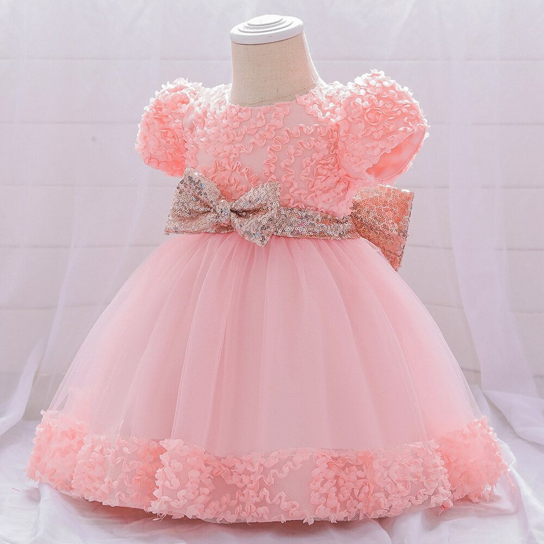 Baby Flower Girl Dress Girl 1st Birthday Dress Girl Baby Party Dress