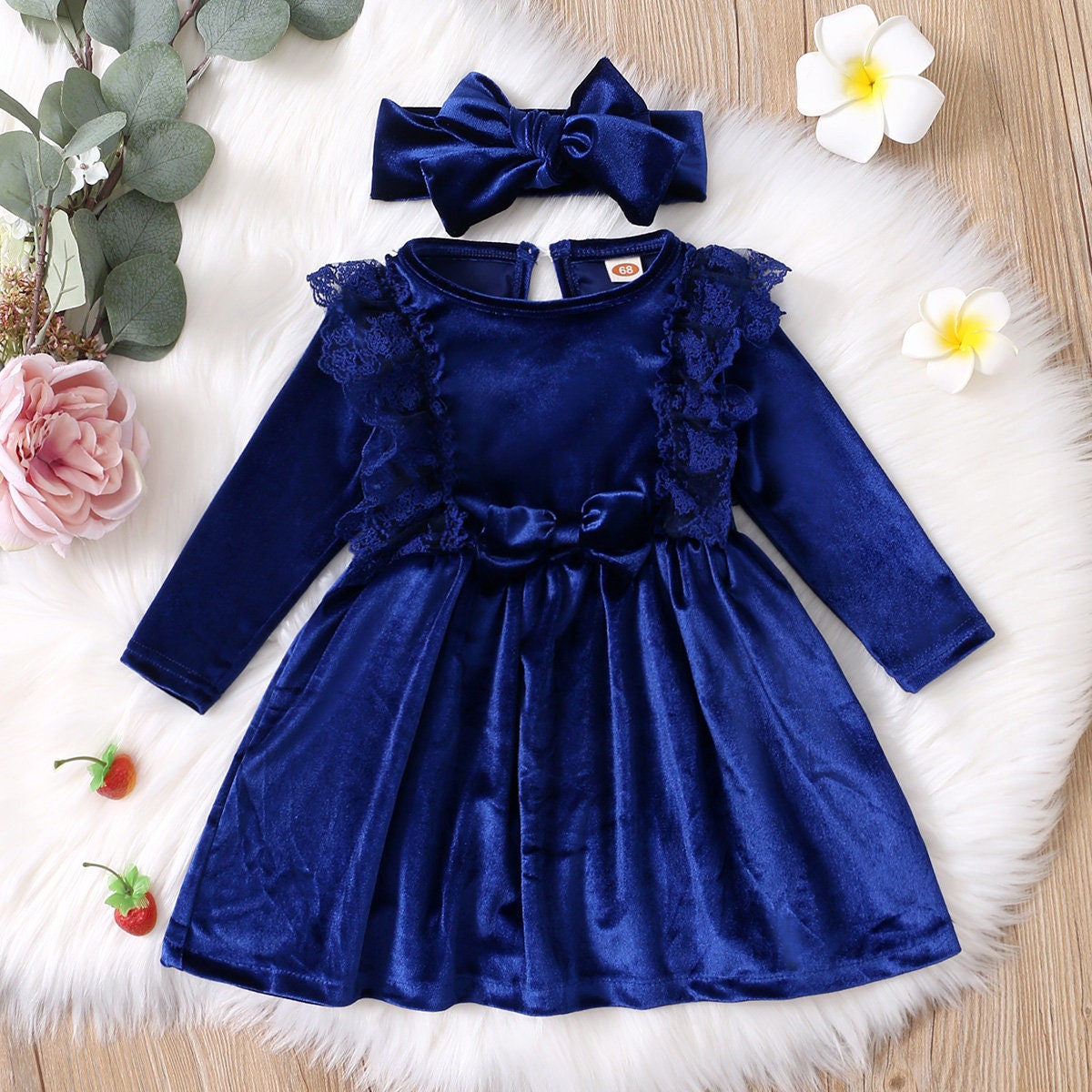 Velvet frock for sales baby girl
