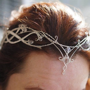 Elven tiara transformer. wedding circlet image 2