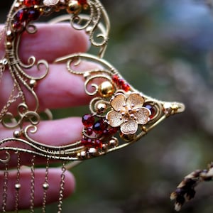 Metal lace elven ear cuffs. No piercing. Cosplay elf