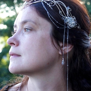 Elven tiara. Wedding tiara.