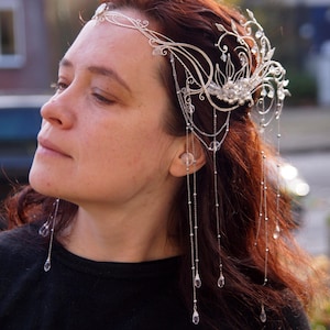 Spring forest elven tiara, cosplay wedding circlet, elf circlet