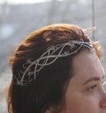 Elven tiara transformer. wedding circlet product logo