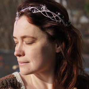 Elven tiara transformer. wedding circlet image 5