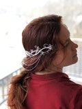 Elven Bridal Tiara with Chains and hair Combs. Elf Princess Headpiece. Accessory for Cosplay product logo
