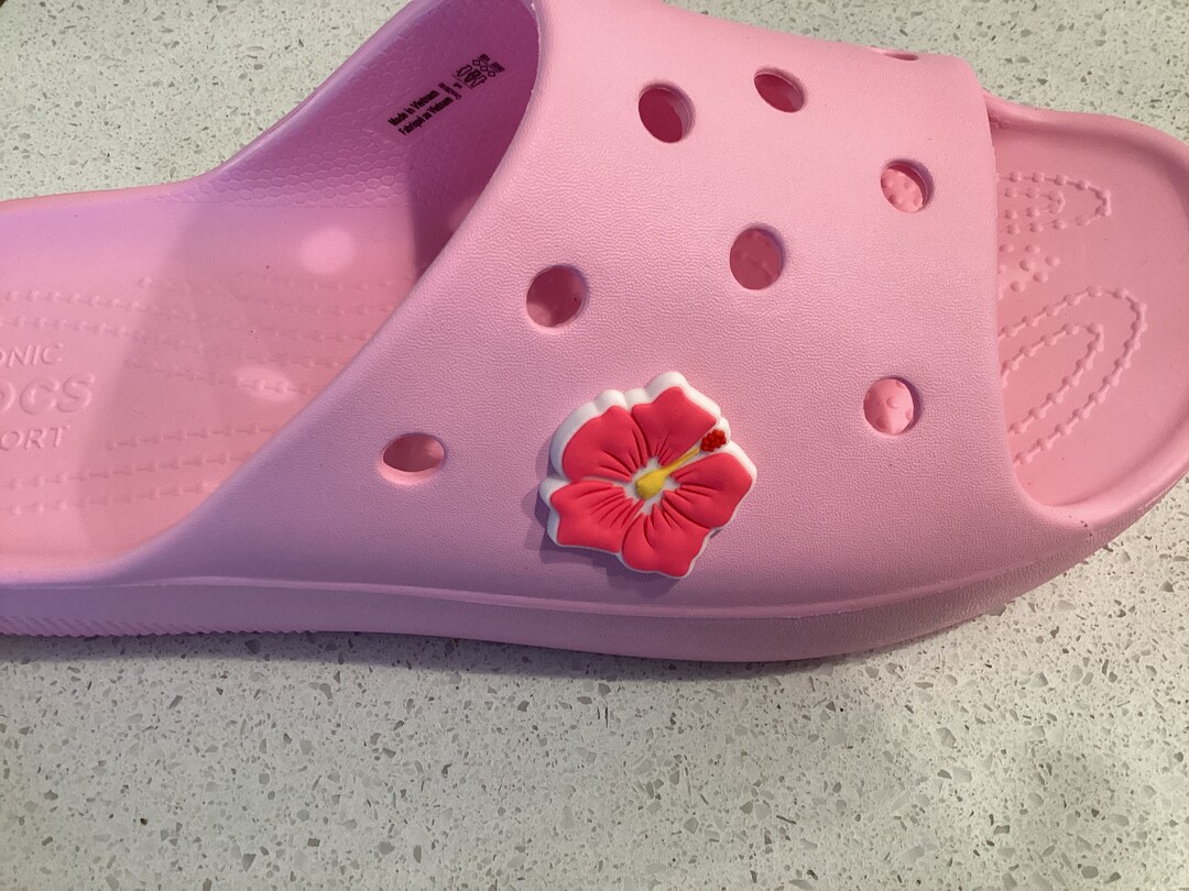 Hibiscus Croc Charm Jibbitz Flower Etsy