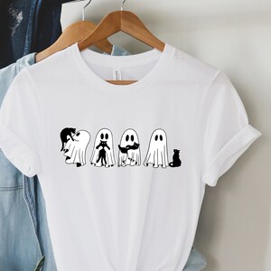 Сute Ghost Cat T-Shirt, Halloween Cat T Shirt, Black Cat Shirt, Ghost Cat Halloween Shirt, Cat Lover Shirt, Halloween Shirt, Funny Ghost Cat