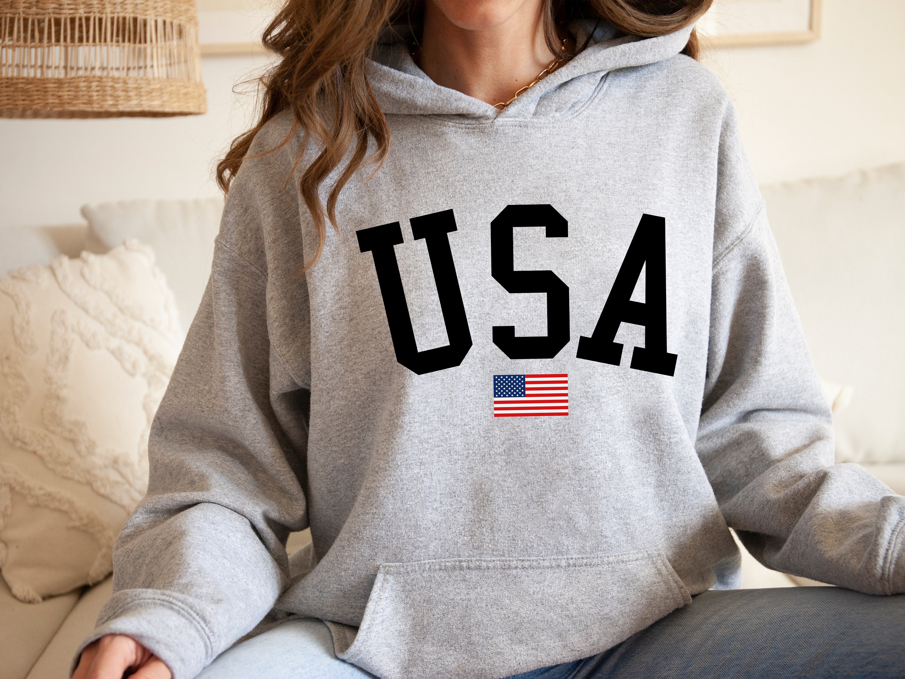 Usa Hoodie Patriotic Usa Hoodie Usa Flag Hoodie Memorial Etsy