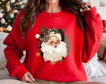 トップス N&N STORE I BELIVE IN SANTA SWEAT unisex-crew-neck-sweatshirt-