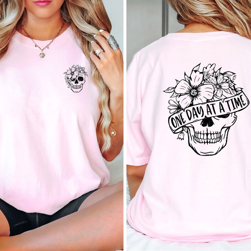 Skull Blossom Cotton Adult Shirt