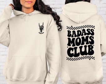 Badass Moms Club Hoodie, Mom Life Hoodie, Trendy Mom Hoodie, Cool Moms Hoodie, Cute Mom Hoodie, Gift for Mom, Mom Hoodie