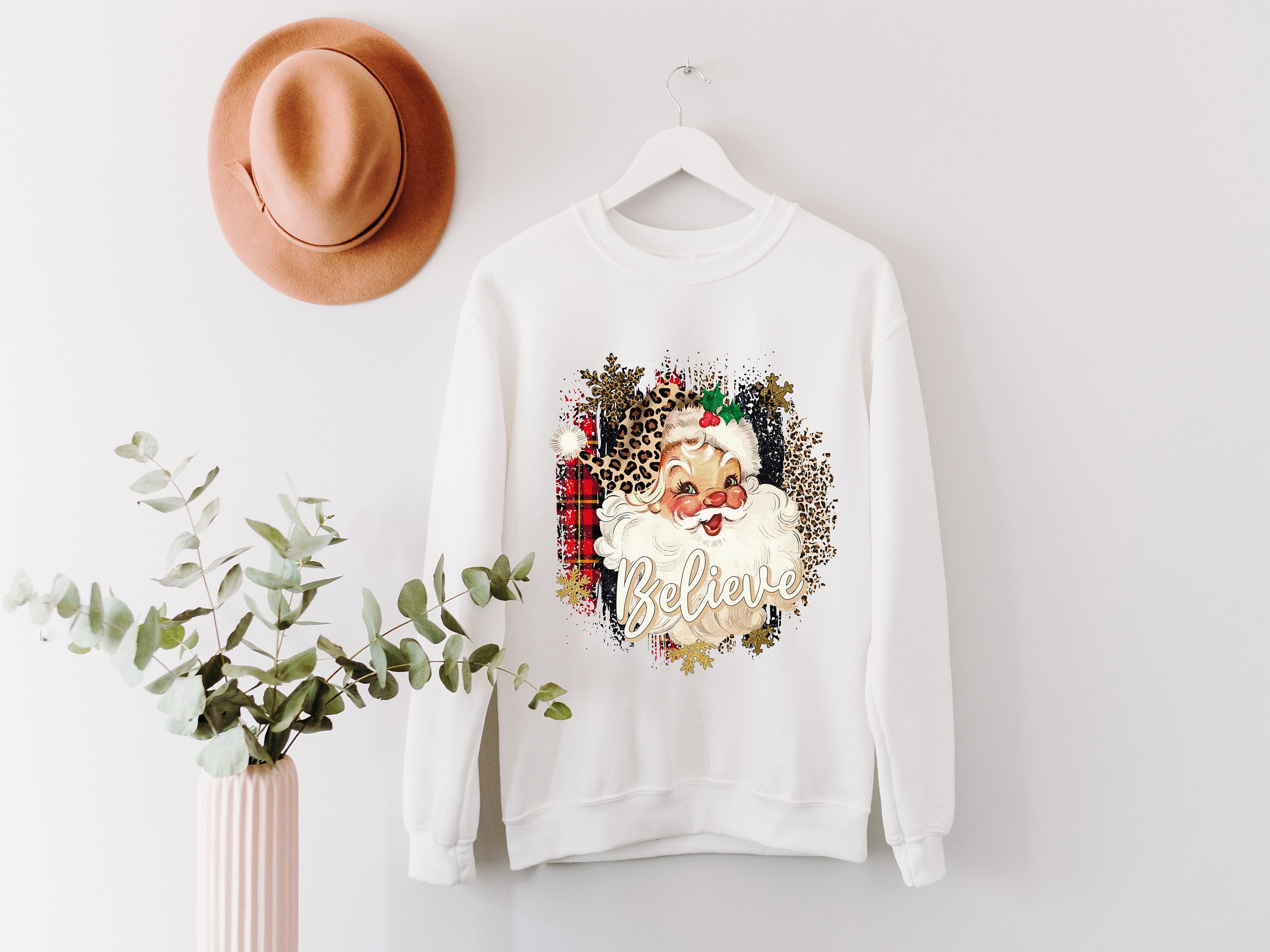 Santa Believe Sweatshirt, Believe Christmas Sweatshirt