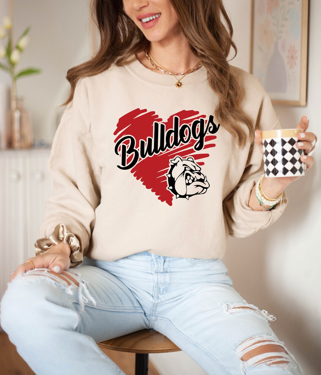 Bulldogs Sweatshirt Dog Lover Sweatshirt Pet Owner Gift Etsy