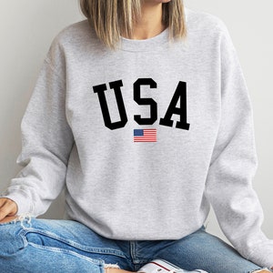 Usa Sweatshirt, Patriotic Usa Sweatshirt, Usa Flag Sweatshirt, Memorial Day Sweatshirt, Usa Flag Sweatshirt, 4th of July America Sweatshirt