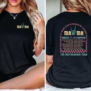 The Motherhood Tour T-Shirt, Some Days I Rock It T Shirt, Mama Lighting Bold Shirt, Either Way Were Rockin Shirt, Rocker Mama Shirt