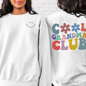 Cool Grandma Club Sweatshirt, Cool Grandma Sweatshirt, New Grandma Sweatshirt, Mother&#39;s Day Sweatshirt, Best Grandma Sweatshirt