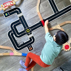 Mega Road Track - Table Top Toy Car Road Track - Car track - Imagination building toy, Track for Hot Wheels, Ideal birthday gift