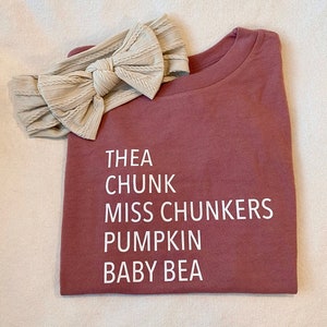Custom Kids Nickname Shirt, Personalized Toddler Shirt