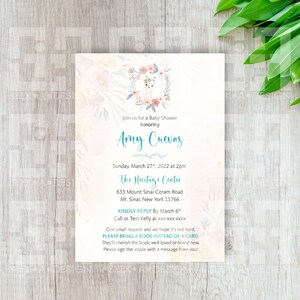 Llama Themed Bridal Shower Invitation - DIGITAL DOWNLOAD