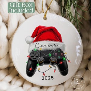 Gamer Ornament, Personalized Gamer Christmas Ornament 2025, Video Game Player Keepsake, Gaming Ornament