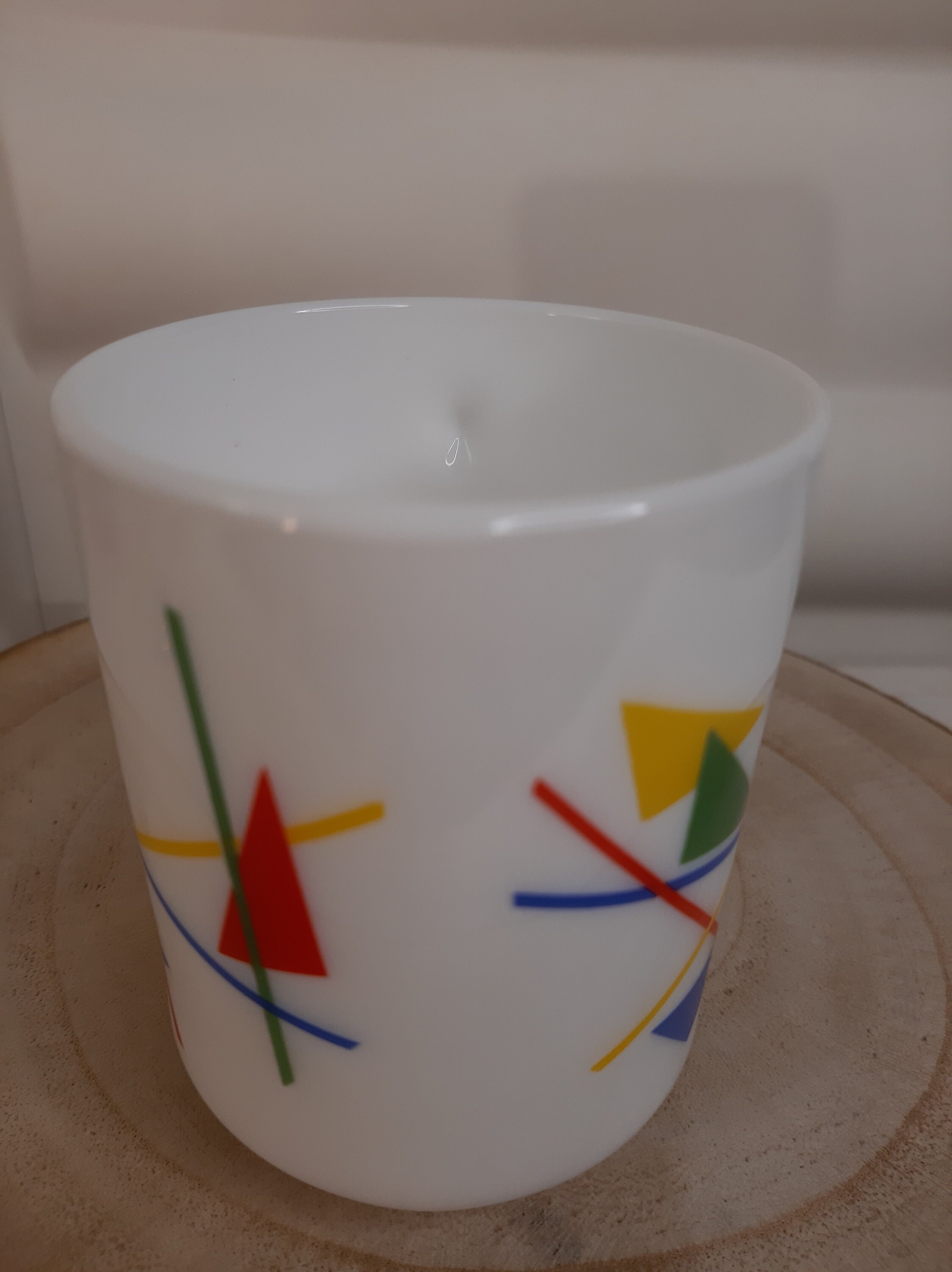 Mug Vintage Arcopal Singe - Blanc, Verrerie Occasion