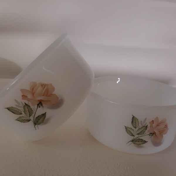 6 RAMEQUINS MOTIF pommes ARCOPAL France vintage EUR 15,00 - FR