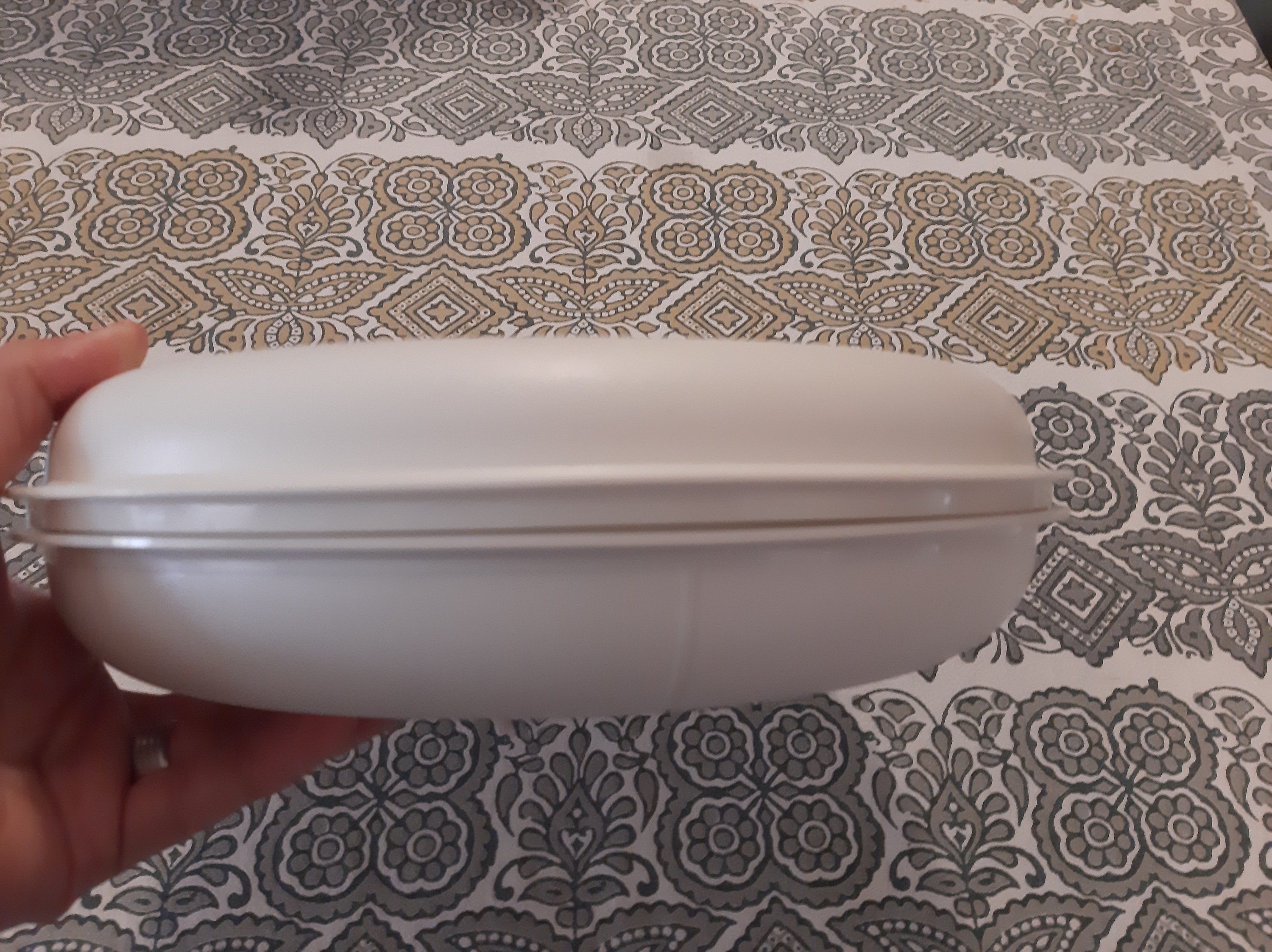 Vintage TUPPERWARE 17092 Serving Plate With Dividers and Lid Etsy