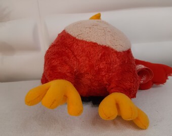 Peluche Angry Birds Oiseau Noir - 25 Cm En Velours, Neuve Avec étiquette, Parfaite Pour Les Fans !