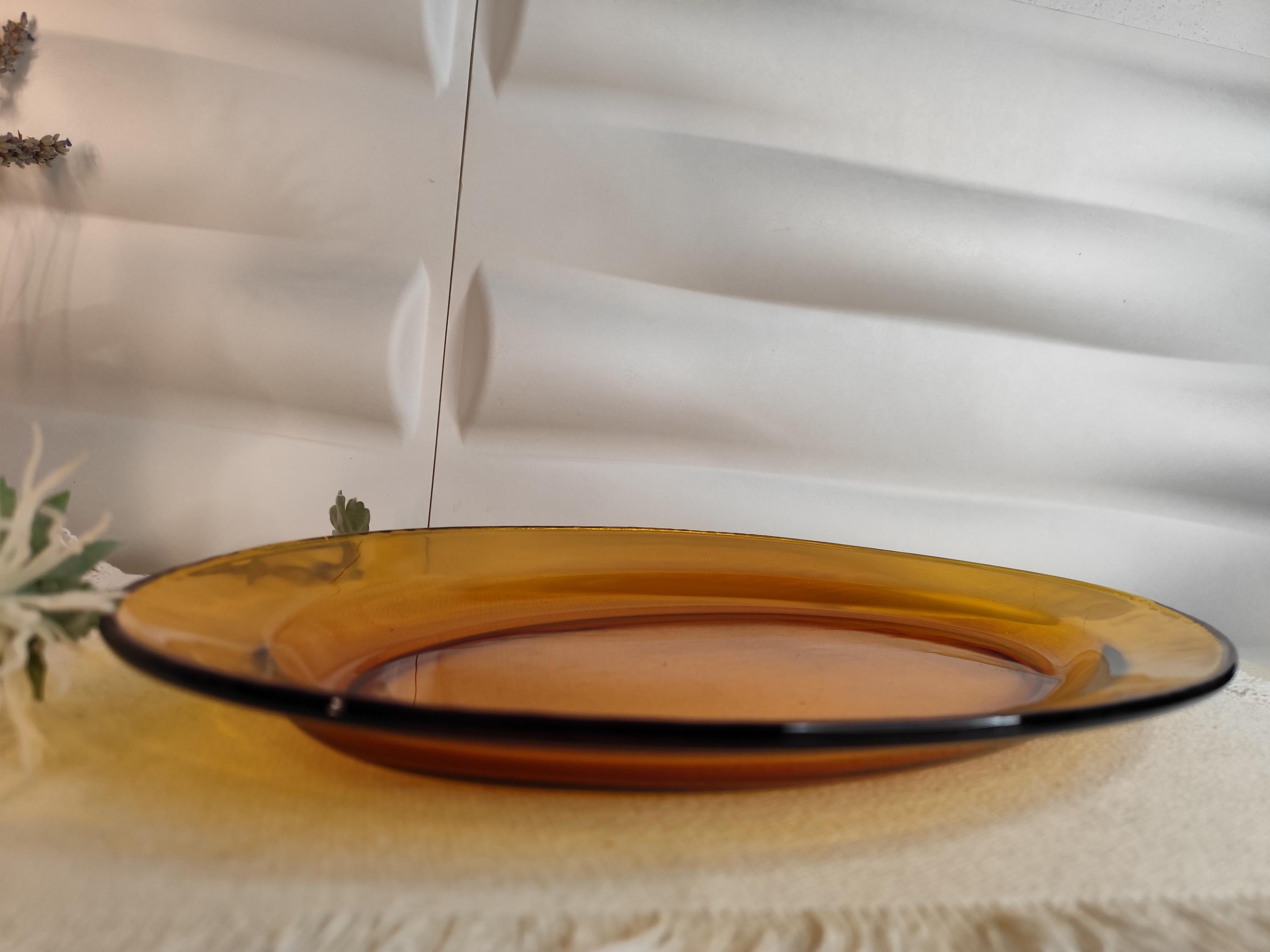 Plat Ovale Vintage Duralex Ambre - France, Décoration Rétro Cuisine, Occasion
