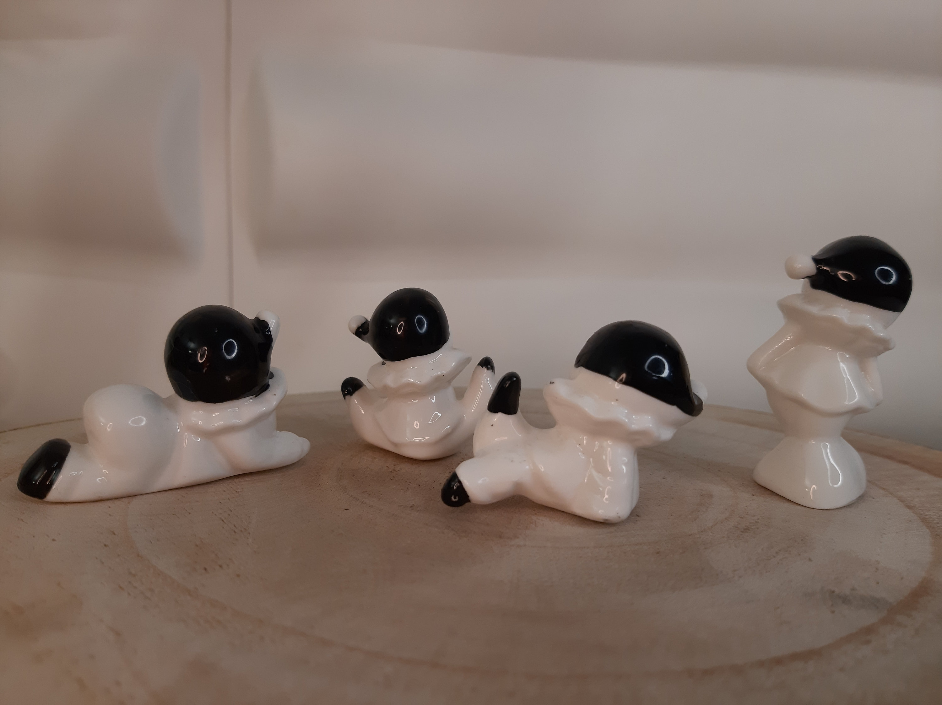 ヴィンテージ ミニチュア ピエロ ピエロの置物 4 個セット - Etsy 日本