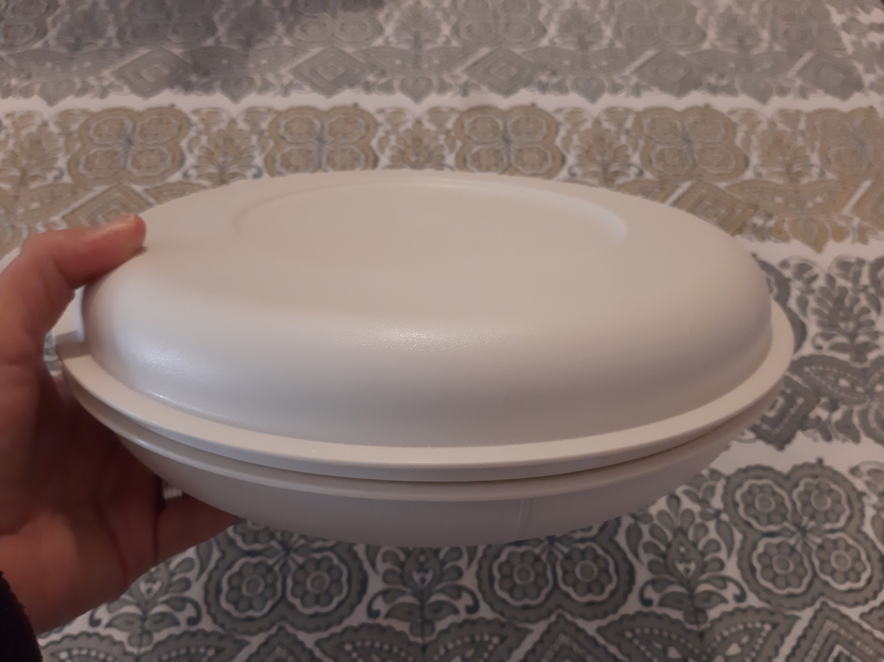 Vintage TUPPERWARE 17092 Serving Plate With Dividers and Lid Etsy