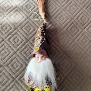 Ornamento pendente per albero di Natale, Babbo Natale in campana