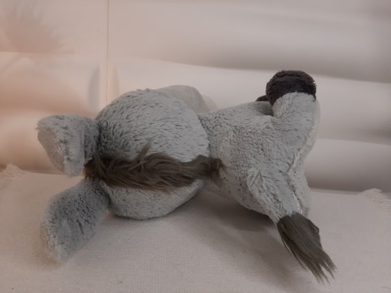 Giocattolo Peluche Per Cani Farmyard Buddies - Dumpy Donkey Grigio Con Cigolio - Foto 2