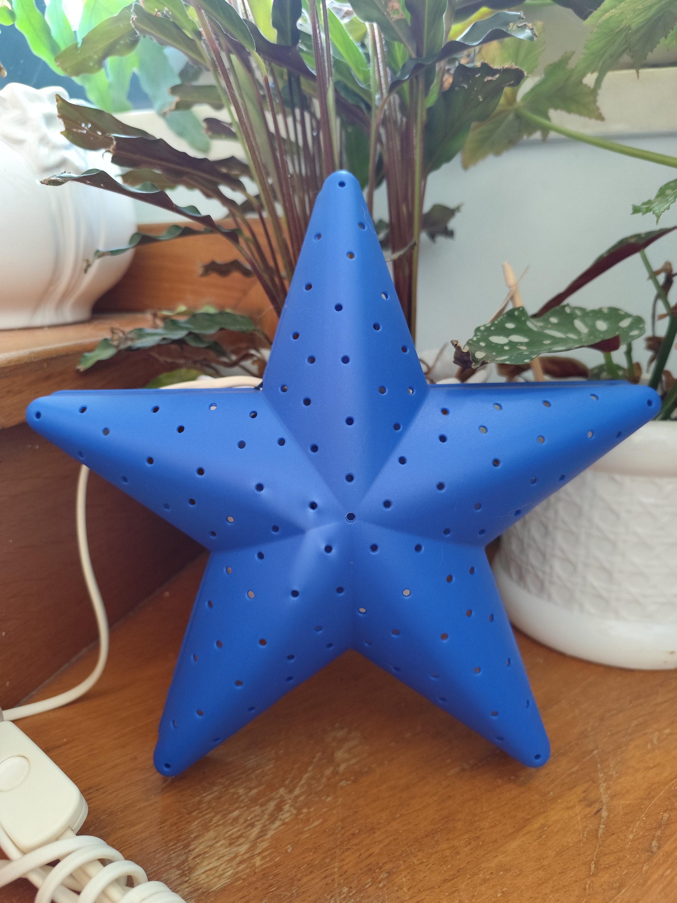 Blue Star Shaped Wall Lamp, Ikea, 90s, Vintage - Etsy Canada