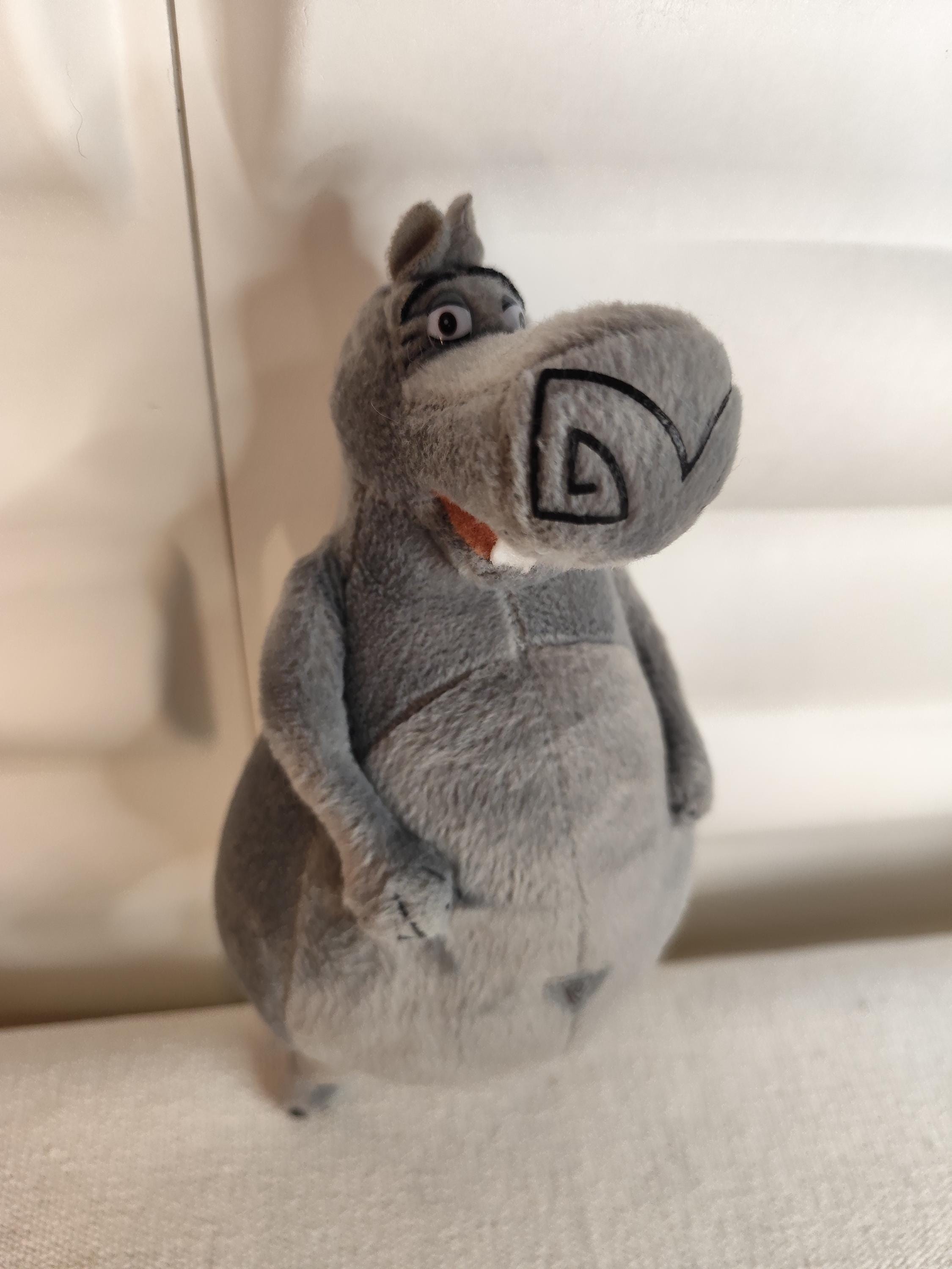 peluche hippopotame peluche gloria madagascar